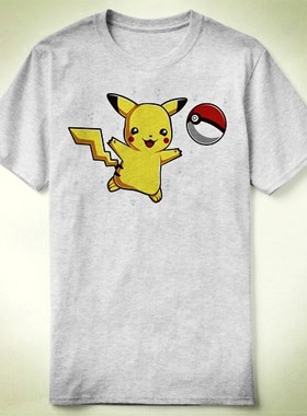 Pokemon pikachu 皮卡丘 宝可梦 Nirvana 涅磐乐队 T-Shirt T恤