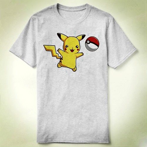 Pokemon pikachu 皮卡丘 宝可梦 Nirvana 涅磐乐队 T-Shirt T恤