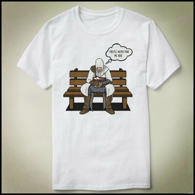 Assassin's Creed hiding spot刺客信条Tee Shirt 定制T恤成人