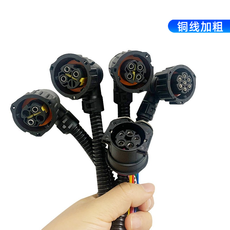 适用解放J6P J6L大灯插头JH6插座J7雾灯尾灯电磁阀倒车灯空档开关