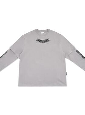 XPX 周柏豪 团队印花假两件长短袖T恤