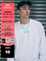 Xpx Zhou Baihao xpxviii. Длинные рукава напечатаны с длинной круглой шеей T -For