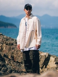 XPX Zhou Baihao Contrast Light Shiting Light Tone рубашка повседневная длинная рубашка