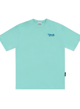 XPX 周柏豪 WASHED EFFECT 背部团队印花简约圆领短袖T恤