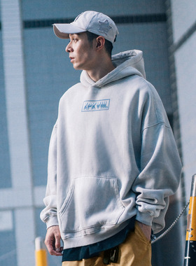 XPX 周柏豪 GRADIENT TIE DYE 白墨直喷印花带帽加绒卫衣