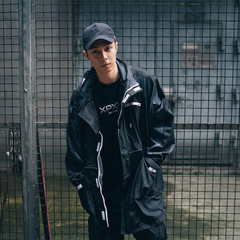 XPX 周柏豪 LONG CUT WINDBREAKER  3M反光材质风衣外套