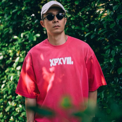 XPX周柏豪简约设计短袖T恤