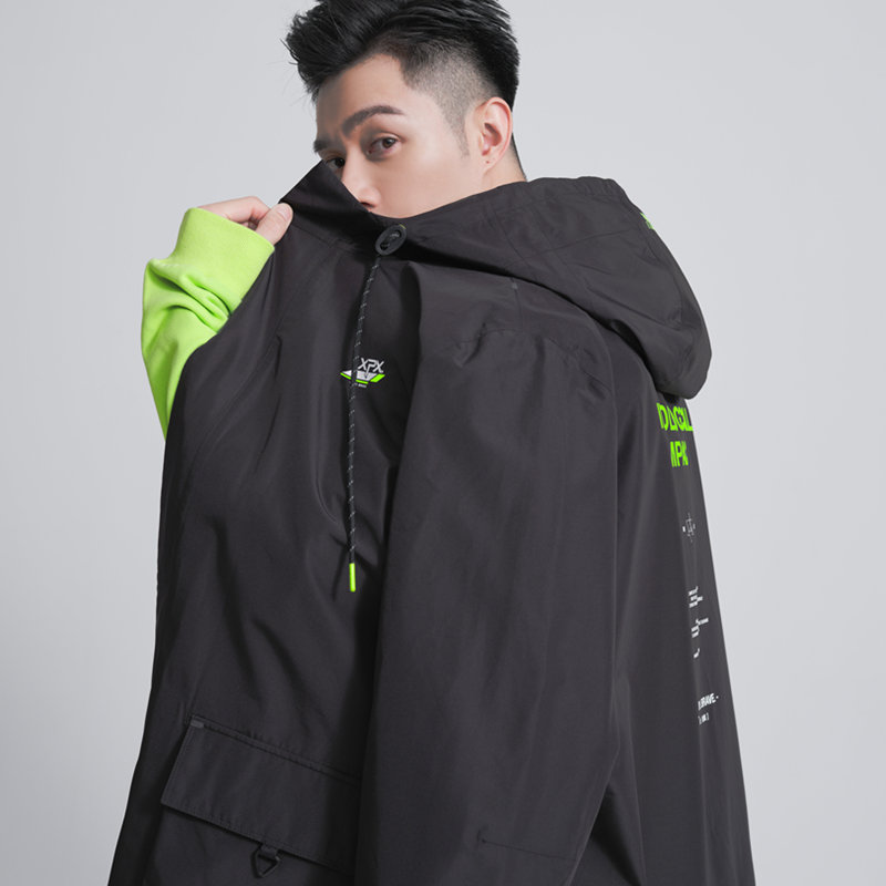 XPX周柏豪长款拉链夹克外套