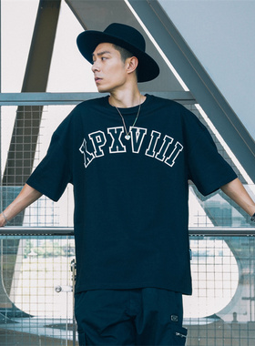 XPX 周柏豪 XPXVIII. HEAVY WEIGHT 前胸贴布车花圆领短袖T恤