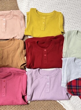 mar祖国版长袖包屁衣纯色宝宝男宝女宝四季哈衣爬服三角哈衣加绒