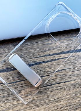 适用华为matex6手机壳新款透明支架后壳x6典藏版原装同款折叠屏保护壳无边框高清硬壳简约中轴保护matex7外壳