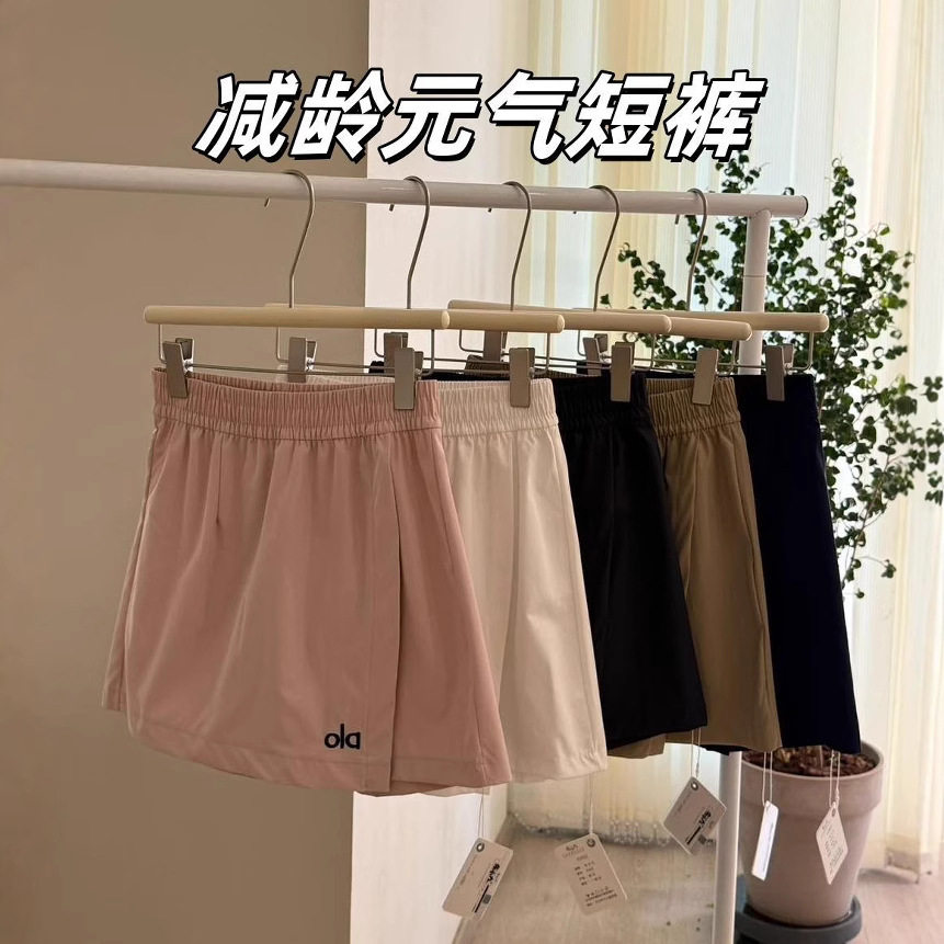 布小九减龄元气短裤外穿舒适宽松休闲薄款女士防走光A字运动裙裤