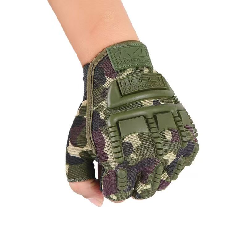 半指手套男健身撸铁户外运动战术骑行防滑耐磨半截手套