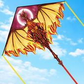 潍坊风筝龙风筝火龙冰龙翼龙卡通儿童微风成人高档易飞23新款