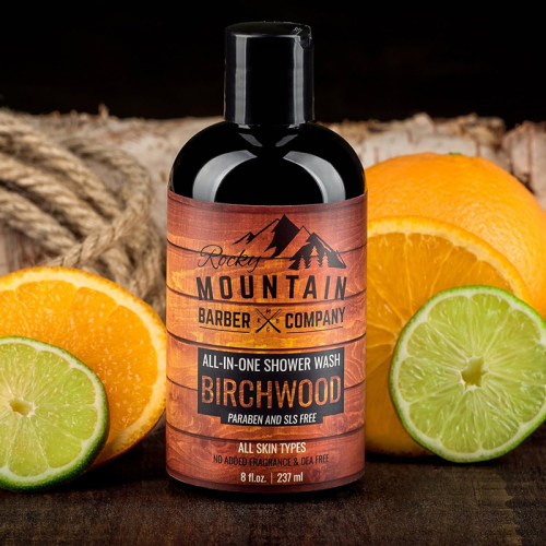 Rocky Mountain Barber Birchwood 男士五合一沐浴露洗发洁面胡须