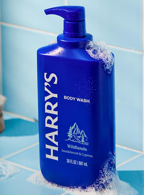 美国Harry's-荒地男士沐浴露 檀香柏树香深层清洁泡沫丰富887ml