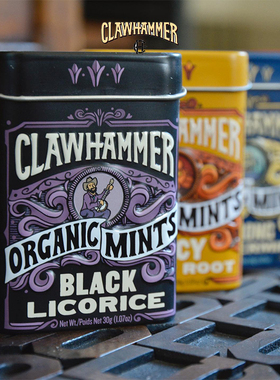 Clawhammer-火辣肉桂生姜黑甘草清新口气天然成分强劲薄荷糖 30g