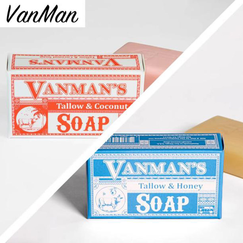VanMan-含牛油蜂蜜松焦椰子动物油脂皂丰富滋润泡沫嫩肤身体香皂