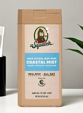 Dr. Squatch-海洋气息海藻和松树香让您神清气爽升级版泡沫沐浴露