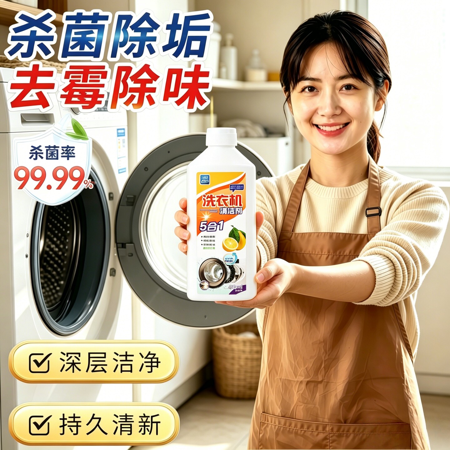 洗衣机槽清洁剂除垢除臭去污除菌