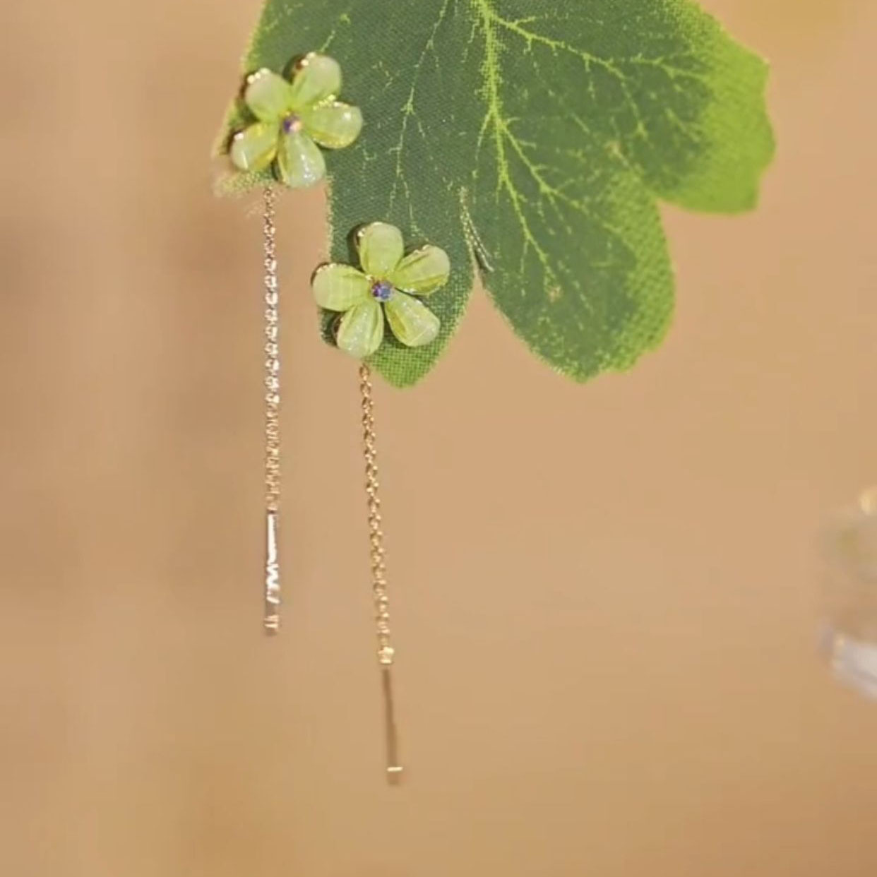 花朵耳线其他银针清新