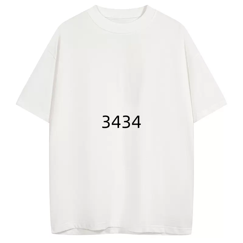 Maison Margiela MM6 数字字母LOGO印花短袖T恤 黑色 白色 46码 48码 50码 52码