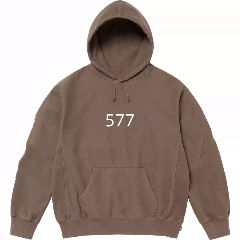 学院袖标连帽卫衣COLLEGIATE SLEEVE HOODED 黑，浅灰 ，棕，蓝  S M L XL
