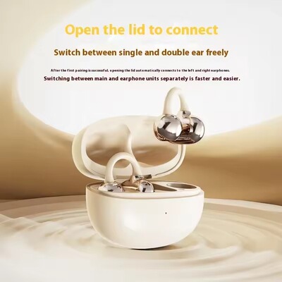 Ear Clip Earphones Bluetooth Sports Noise Cancell  Earbuds