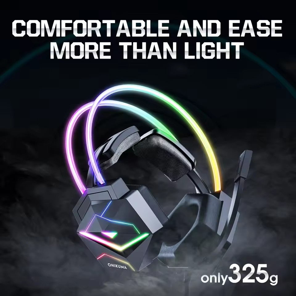 Gaming Headset Wired Headset Player RGB PS4 PS5 PC Games