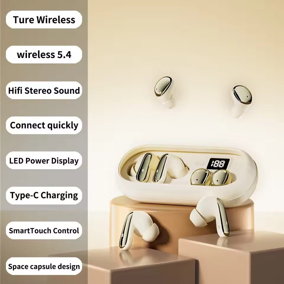 2-in-1 Dual-Pair in-Ear Bluetooth Earbuds Sleep Earphonee