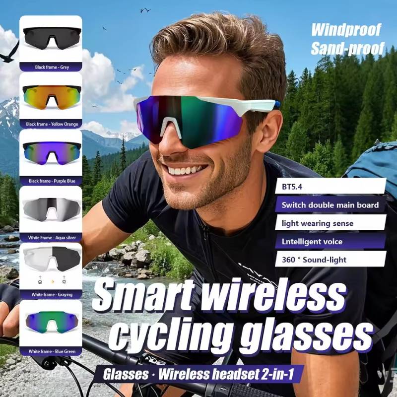Smart Bluetooth Cycling Waterproof Smart Headphones Glasses