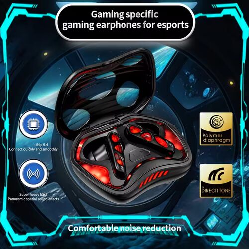 AI translator TWS Gaming Headset LED Battery translation