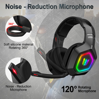 ONIKUMA K10 Gaming Headset Stereo RGB Over Ear bluetooth