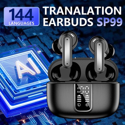 AI Translator Bluetooth Headset Simultaneous Translation