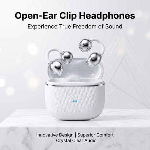 Wireless Open-Ear Clip Earphones Fit Sports Headphones