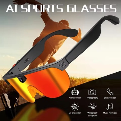 Smart Glasses 8MP Camera HD Color AI Smart Glasses Bluetooth