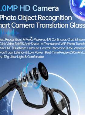 13MP Camera Smart Glasses Bluetooth translator Sunglasses
