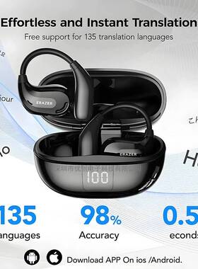 ERAZER XT66pro Translator Earphone  Headphones Translation