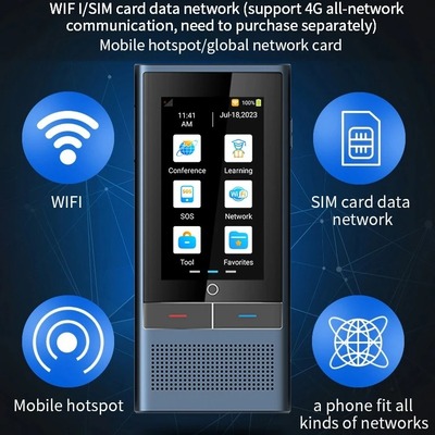 4G Version 3.1 Inch Translation AI Smart Voice Translator