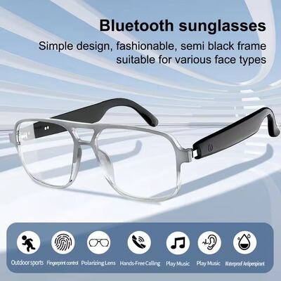 AI smart glasses Bluetooth call translate sunglasses earbuds