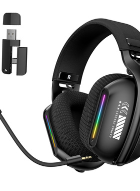 Wireless Gaming Headset: 2.4G/Wired/Bluetooth for PC/PS4/5