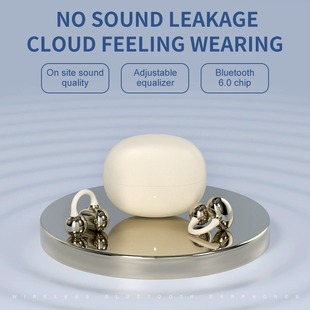 Ear Clip Earphones Bluetooth 5.4 Noise Cancelling Earbud