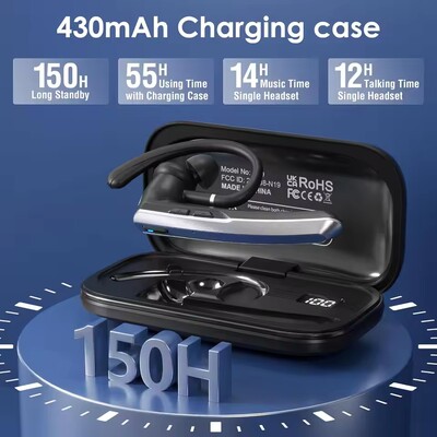 Wireless Bluetooth Earphones  Noise Cancelling Headset