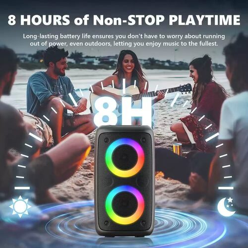 Karaoke Radio FM Bluetooth Speaker Portable Caixa De Som