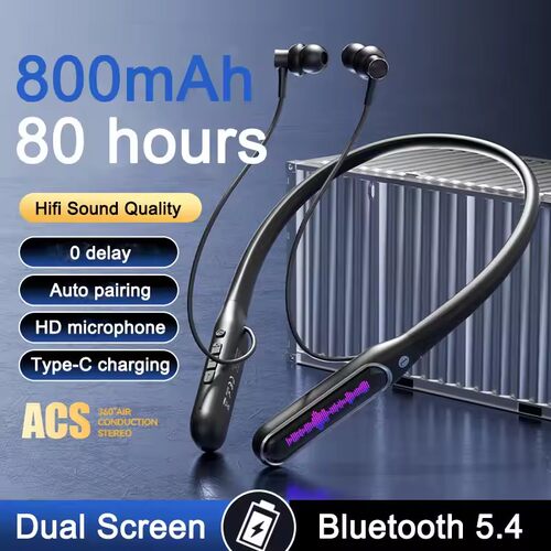 Bluetooth Sport Headphones Bass Neckband Earphone Headphone