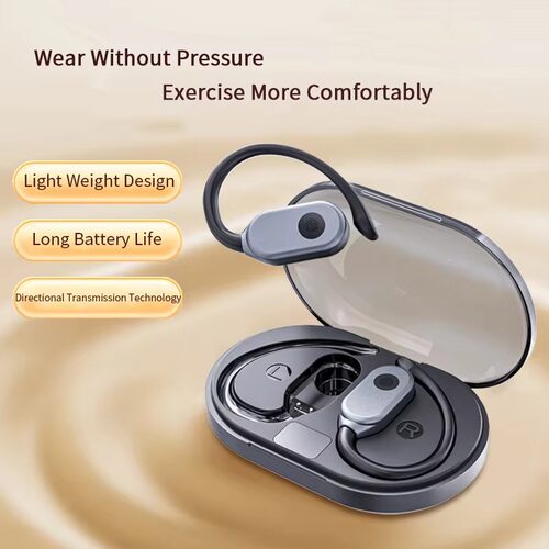Ear Hook Style Earphone LED Power Display Long Battery Life