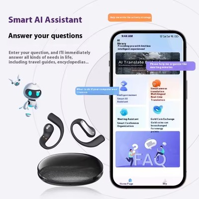 Wireless Bluetooth Headphones AI Translator Sport Earphones