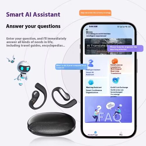 Wireless Bluetooth Headphones AI Translator Sport Earphones