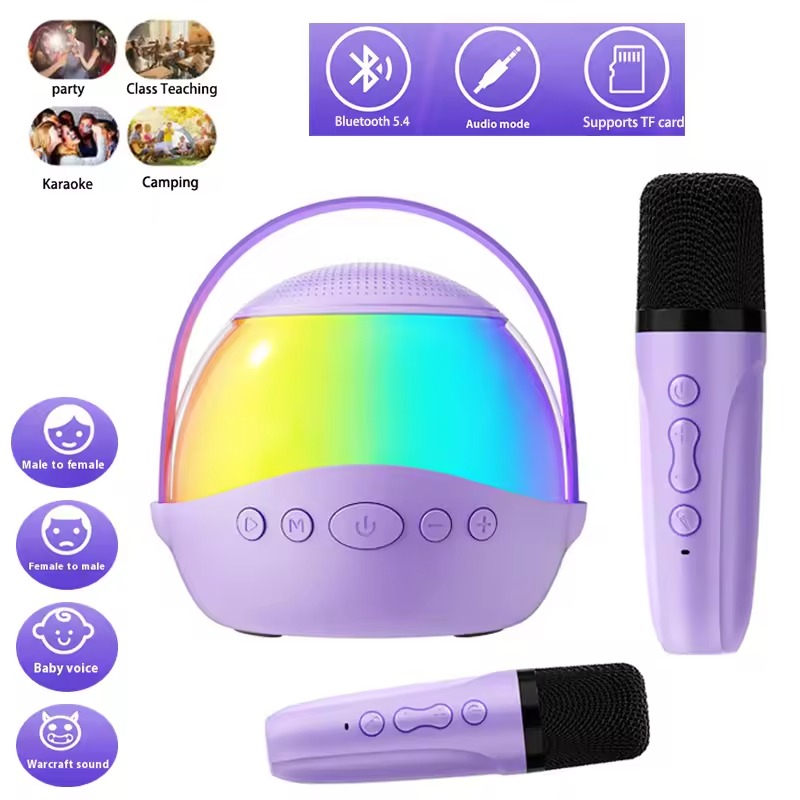 Bluetooth Toddler Microphone Home Party Karaoke Speaker
