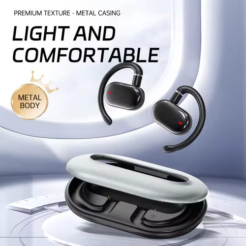 AI Translator Bluetooth Headset Metal Hollow Body  Earphones